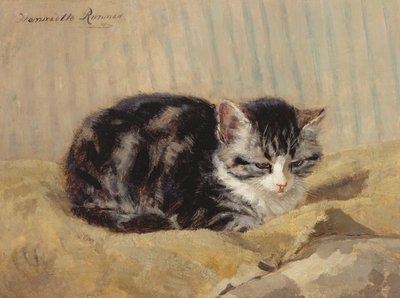 The Tabby by Henriëtte Ronner Knip